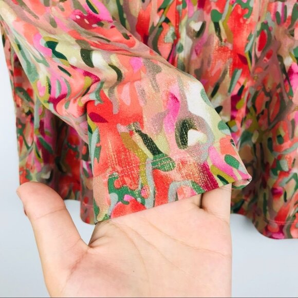 TanJay Multicolor zip up Jacket women size PM - Picture 6 of 12